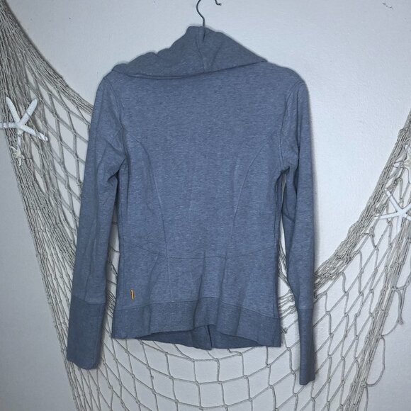 LUCY Women's Hatha Flow Yoga Grey Asymmetrical Zip Workout Jacket XS - Picture 8 of 10